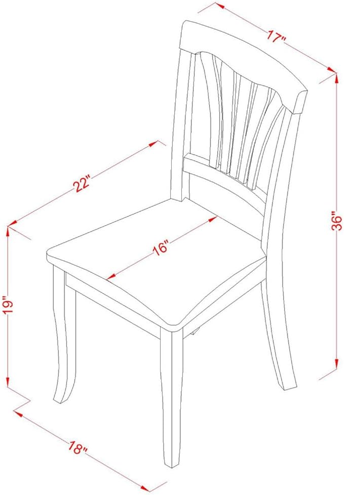 East West Furniture Avon 36" Linen Dining Chairs in Saddle Brown - Image 3