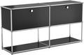 Modern Storage Cabinet Black F Versatile Free-Standing Organizer by ARVORAHome