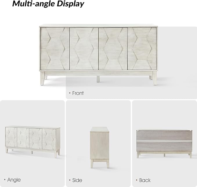 HULALA HOME Mid Century Sideboard Buffet Cabinet - Image 6