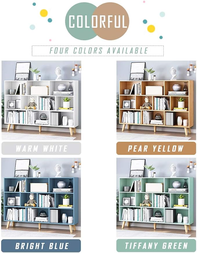 IOTXY Wooden Open Shelf Bookcase - Image 6