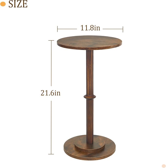 MaxSmeo Drink Table, Small Side Table - Image 3