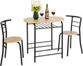 VINGLI 3 Piece Dining Set, Small Kitchen Table Set by VINGLI