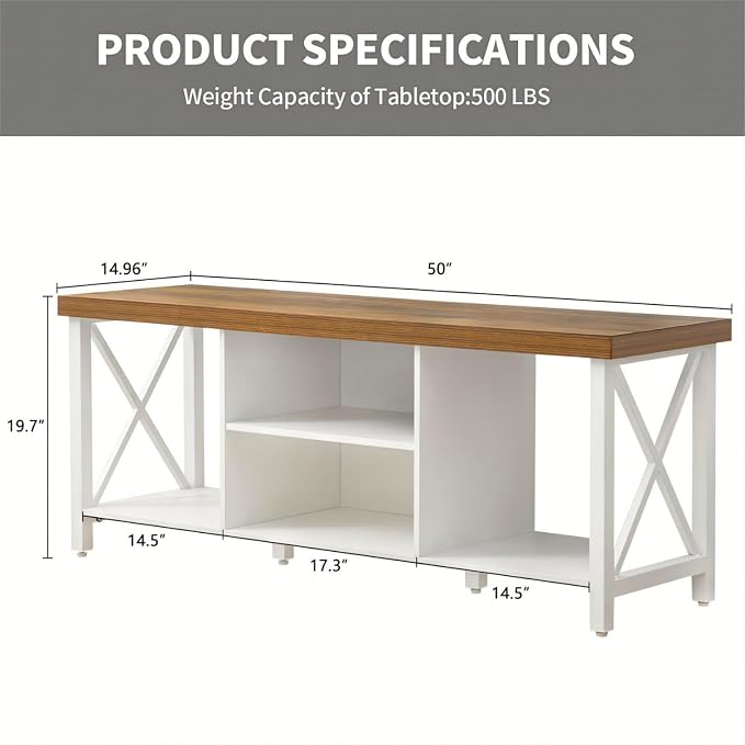 GAZHOME TV Stand for TV up to 55 Inches, TV Cabinet - Image 3