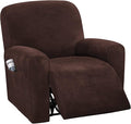 H.VERSAILTEX Velvet Stretch Recliner Couch Covers 4-Pieces Style Recliner Chair by HVERSAILTEX