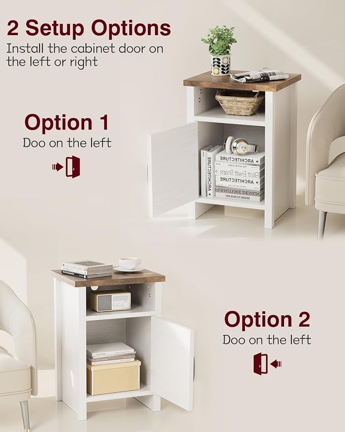 YESHOMY Farmhouse Modern Nightstand - Image 8
