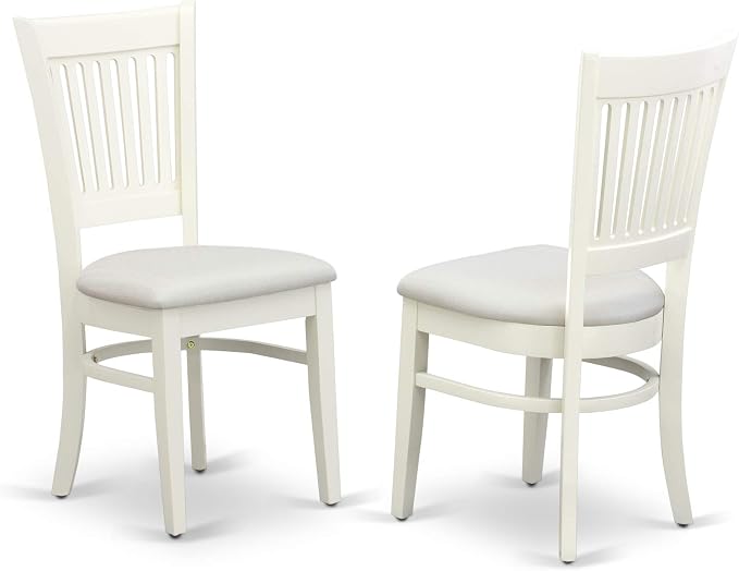 East West Furniture NDVA5-LWH-C 5 Piece Modern Dining Table Set Includes a - Image 4