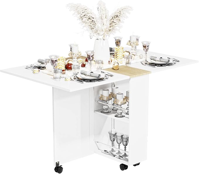 3imothrix Folding Dining Table, Small Dining Table, Space Saving Dining Table - Image 2
