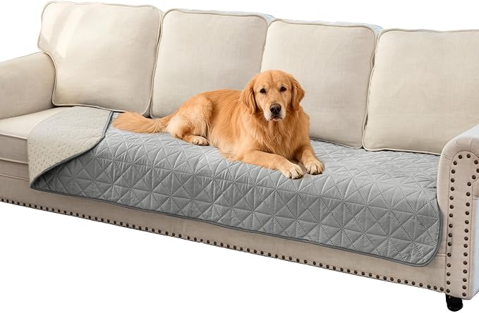 Ameritex Sofa Cover Waterproof for Seats Couch Cover for Dogs Pet Couch Cover - Image 5
