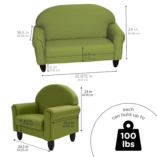 Children's Factory As We Grow Chair and Couch, Flexible Seating - Image 2