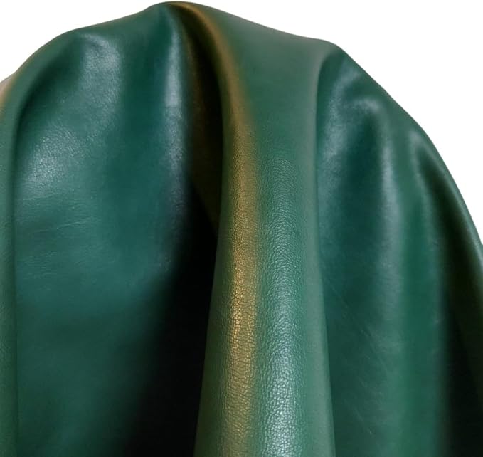 NAT Leathers | Hunter Green Soft Faux Leather Fabric Sheet PU | 2 Yards | 0.9 - Image 10