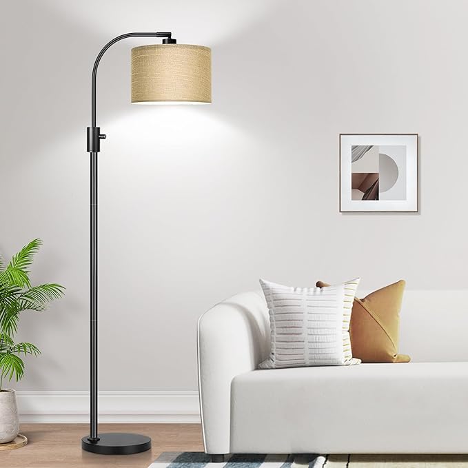 Nintiue Upgraded Modern Arc Dimmable Tall Standing Floor Lamp by Nintiue