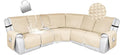 HDCAXKJ 100% Waterproof Reclining Sectional Couch Covers L Shape Recliner Sofa by HDCAXKJ