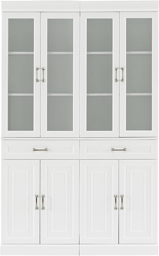 Crosley Furniture Stanton 2-Piece Glass Door Kitchen Storage Pantry Cabinet - Image 4