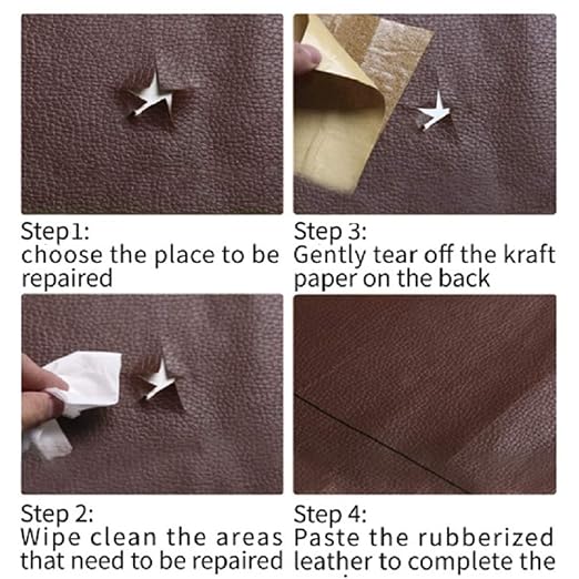 Leather Repair Patch Tape Purple 3 x 60 inch Self Adhesive Leather Repair Tape - Image 4