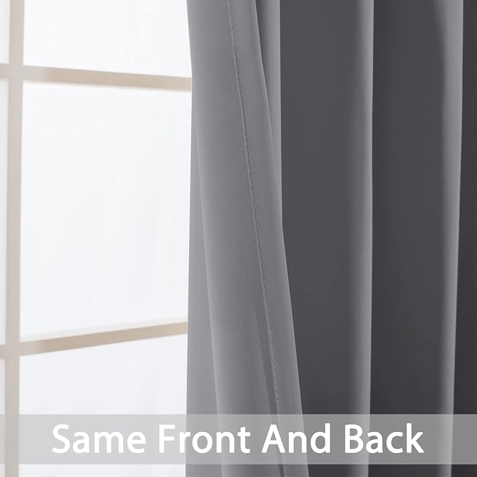 Yakamok Blackout Curtains Room Darkening Thermal Insulated Window Panels - Image 6