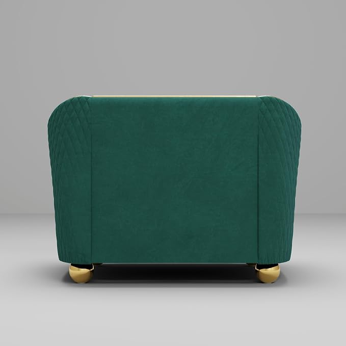 1-Piece Luxury Velvet Sofa Set for Living Room, Elegant Design Couch Set - Image 7