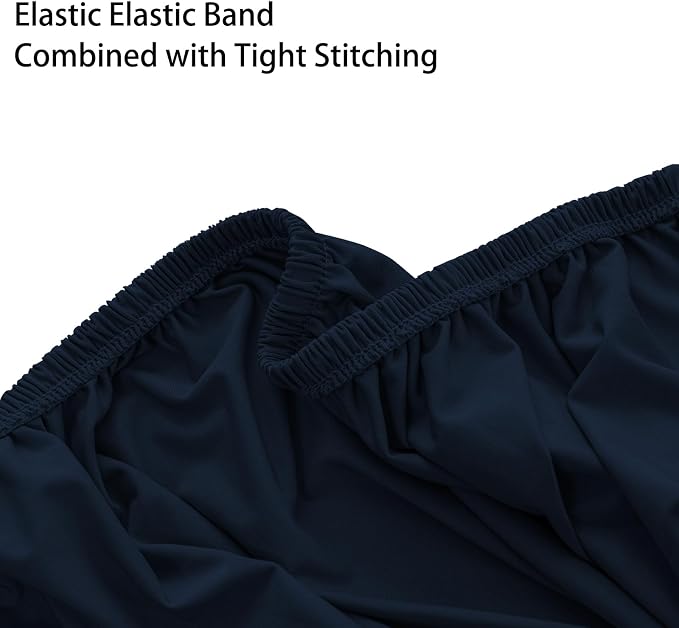 Super Stretch Ottoman Cover- Soft Form Fit Ottoman Cover Rectangular Ottoman - Image 6