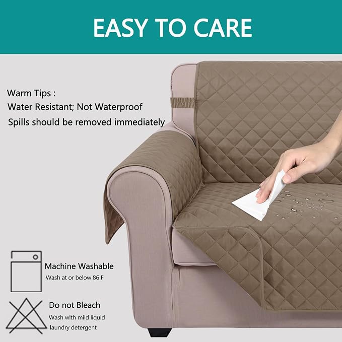 U-NICE HOME 4 Seater Sofa Cover 91 Inch Large Couch Covers - Image 3