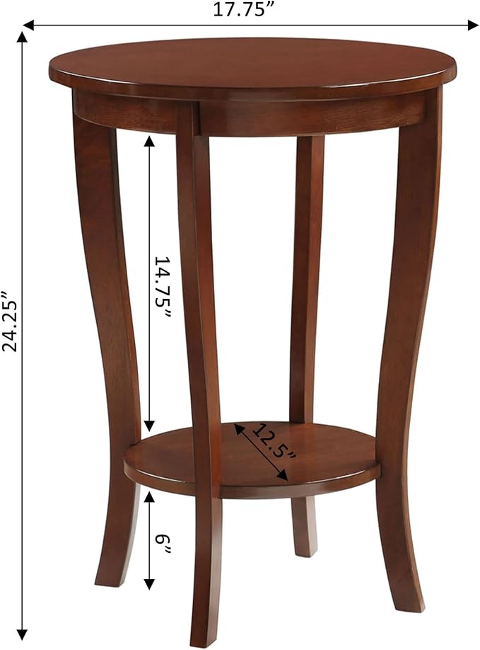 Convenience Concepts American Heritage Round End Table - Image 3