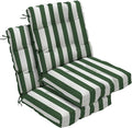 Outdoor Chair Cushions Set of 2, High Back Soft Seat Pad, Indoor Outside Use by zanwuhwyd