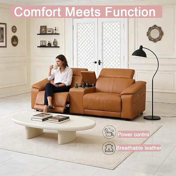 Power Recliner Sofa Set, Reclining Sectional Sofa Couch - Image 6