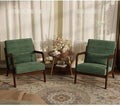 Garvee Mid-Century Chenille Accent Chair Set of 2, Cozy Reading Chair, Modern by Garvee