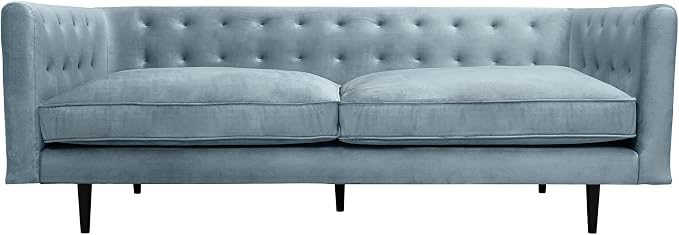 Armen Living Annabelle 80" Modern Bluestone Velvet Sofa by ArmenLiving