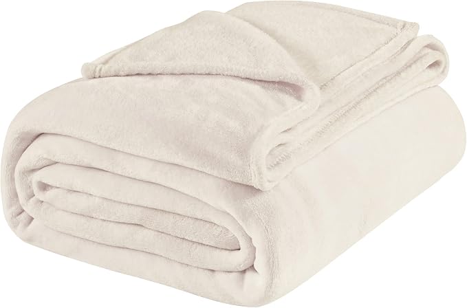 BEDELITE Fleece Blanket Twin Size Beige Throw Blankets - Image 9