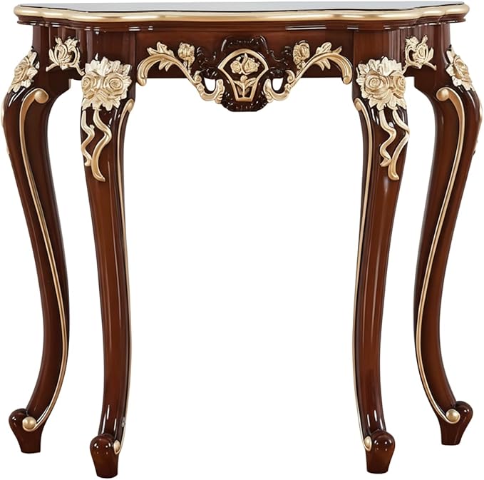 Vintage French Console Table, Wood Entryway Table by Unknown