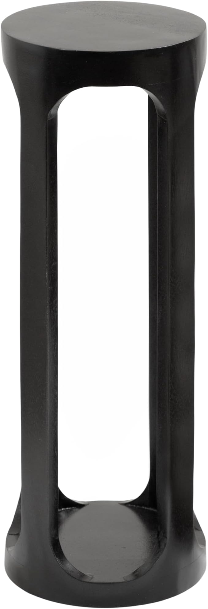 Kate and Laurel Dahl Modern Wooden Round Drink Table; 8 x 23; Black; - Image 8