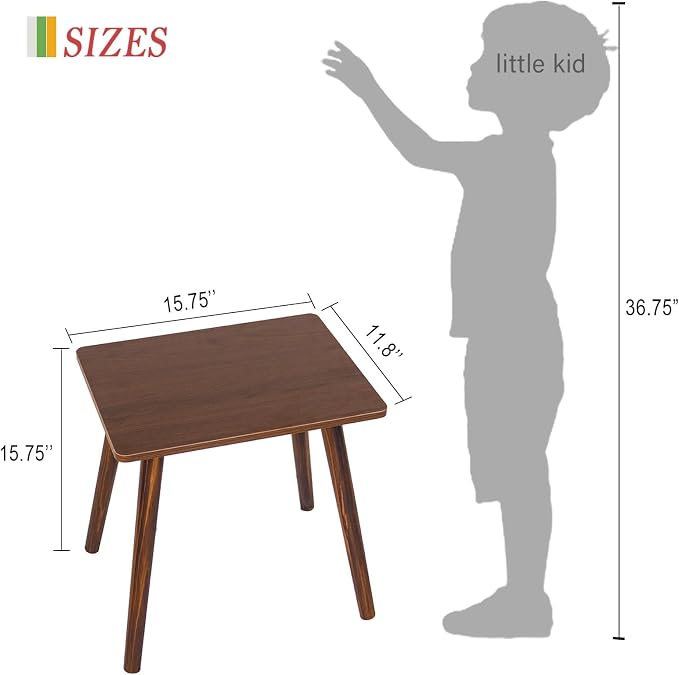 Small Side Table, Mid Century Modern End Tables Living Room, Wood Accent Bed - Image 3