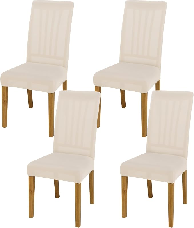 BIETYONE Stretch Dining Chair Covers Set of 4, Soft Removable Washable Kitchen by BIETYONE
