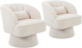 Garvee Ultra-Plush Swivel Accent Chair, 360° Barrel Lounge Chair by Garvee