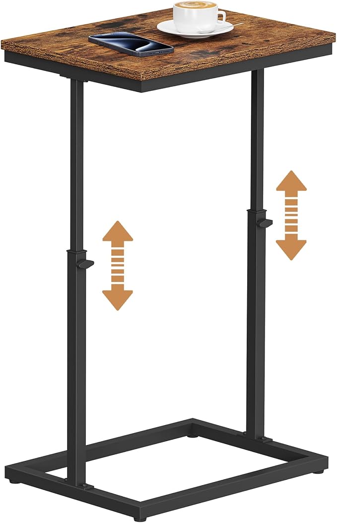TUTOTAK End Table, Side Table, Tall Couch Table, Sofa Table, Living Room - Image 6
