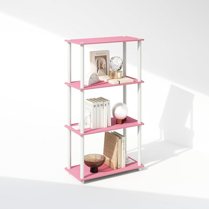 Furinno Turn-N-Tube Book Shelf, 4-Tier Bookshelf, Bookcase by Furinno-FitsYourSpaceFitsYourBudget