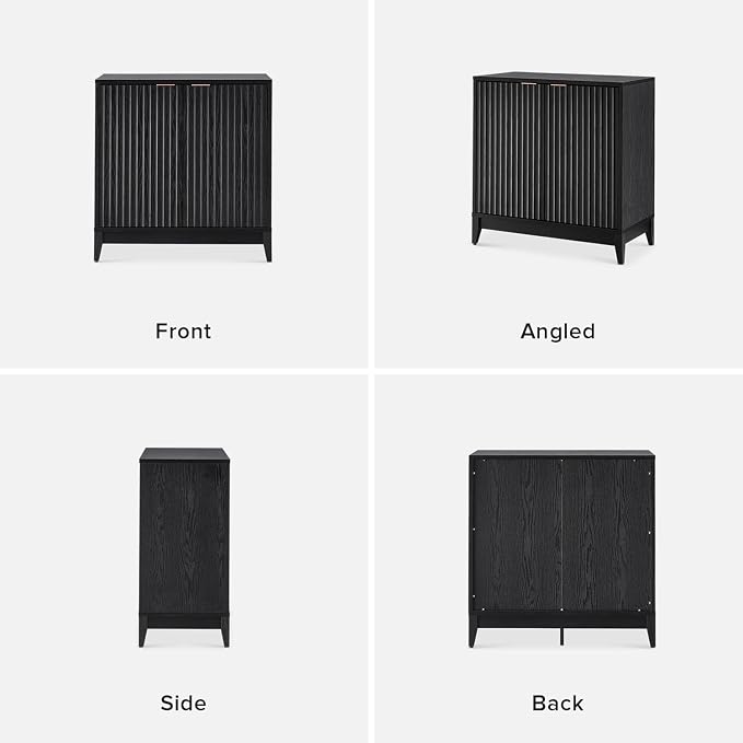 mopio Brooklyn Fluted Storage Cabinet, Modular Accent Buffet Sideboard - Image 8