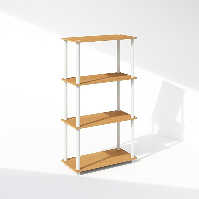 Furinno Turn-N-Tube Book Shelf, 4-Tier Bookshelf, Bookcase - Image 6