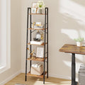 Hzuaneri Ladder Shelf, Bookshelf Bookcase, Freestanding Corner Storage Shelve by Hzuaneri