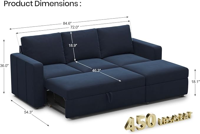 Belffin Modular Sectional Sleeper Sofa - Image 2