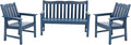Stoog Outdoor Chairs & Bench Set, All-Weather Patio Furniture Set, Include 2 by Stoog