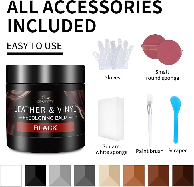 Leather Recoloring Balm and Leather Repair Kit - Image 6