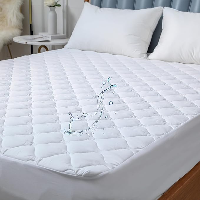 Quilted Waterproof Full Size Mattress Protector Pad by Kingnex