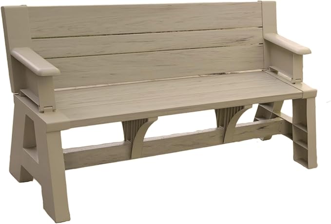 Convert-a-Bench Gen 1 2-in-1 Outdoor Convertible Bench to Picnic Table | by ConvertABench