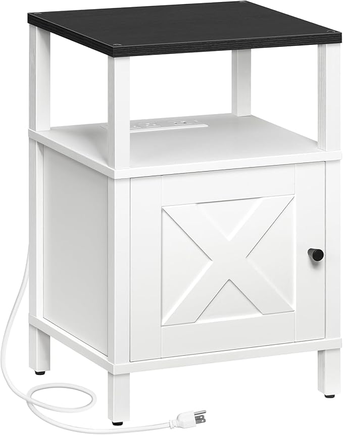 MAHANCRIS Farmhouse Nightstand by MAHANCRIS