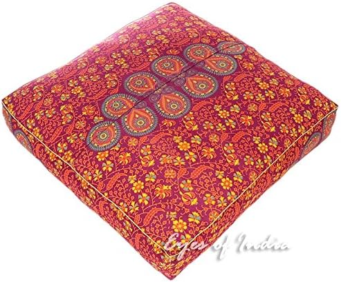 Mandala Floor Pillow Cover Meditation Cushion Seating Throw Hippie Round - Image 8