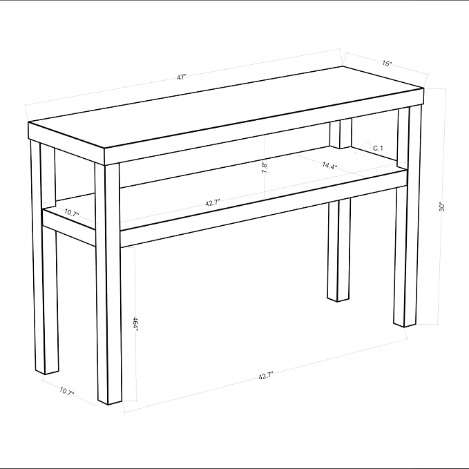 East at Main Indigo Road by Egypt Sherrod Gia Raffia Console Table - Image 3
