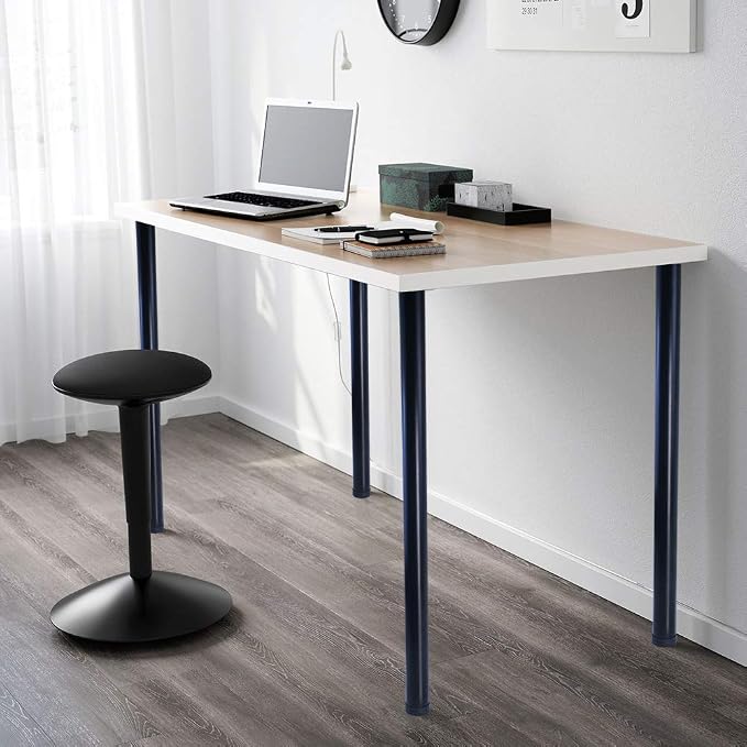 QLLY 32 inch Adjustable Metal Desk Legs, Heavy Duty Furniture Table Legs - Image 6
