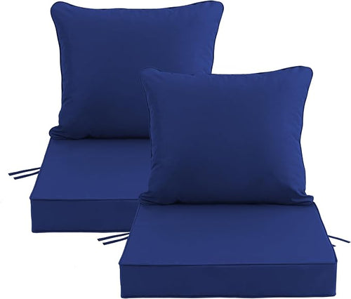 19x19 Inch Patio Chair Cushions Set of 2, Outdoor Furniture Cushions by Unknown