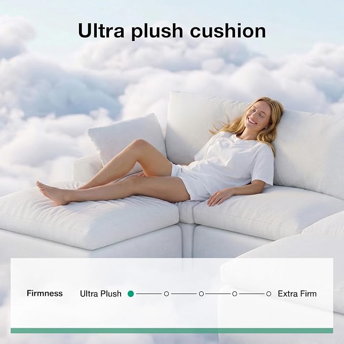 Novilla Modular Cloud Couch, Modern Sectional Sofa - Image 4