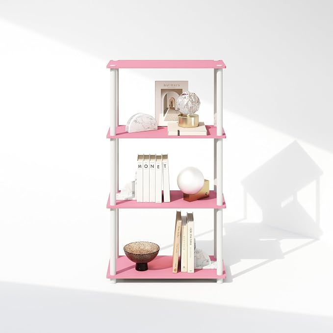 Furinno Turn-N-Tube Book Shelf, 4-Tier Bookshelf, Bookcase - Image 7